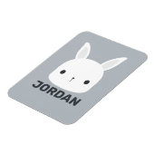 Magnet Flexible Cute Little Bunny Rabbit with Personalized (Côté Gauche)