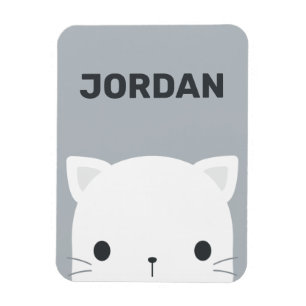 Magnet Flexible Cute Little Cat avec nom personnalisé