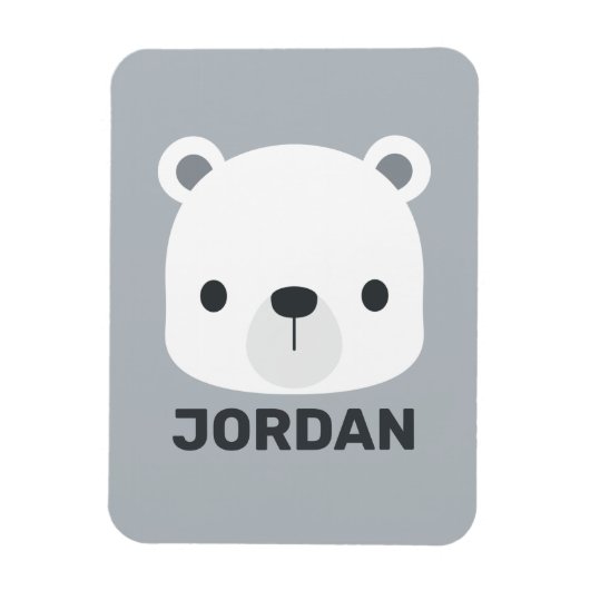 Magnet Flexible Cute Little Polar Bear (Vertical)