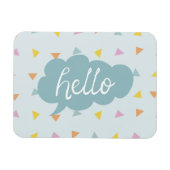 Magnet Flexible Cute Pastel Hello (Horizontal)