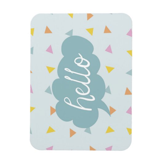 Magnet Flexible Cute Pastel Hello (Vertical)