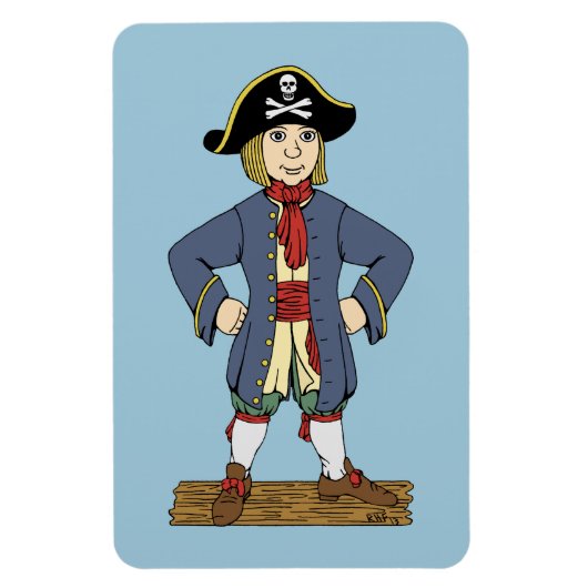 Magnet Flexible Cute Pirate Lad (Vertical)