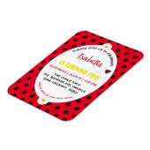 Magnet Flexible Cute Polka dot Ladybug Daisy Anniversaire de enfan (Côté Gauche)