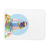 Magnet Flexible Cute Pug Dog (Horizontal)