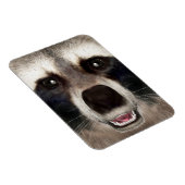 Magnet Flexible Cute Raccoon Head Funky Animal Portrait (Côté Droit)