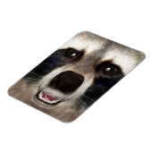 Magnet Flexible Cute Raccoon Head Funky Animal Portrait (Côté Gauche)