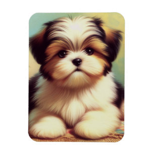 Magnet Flexible Cute Shih-Tzu Peinture de chiot