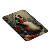 Magnet Flexible Cute Siamese Chat Noël Vintage Flexible (Côté Droit)