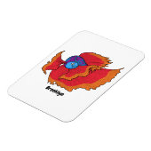 Magnet Flexible Cute Siamese combat poisson betta dessin (Côté Gauche)