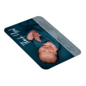 Magnet Flexible Cute Simple Merci Nom bébé Stat Photo naissance (Côté Droit)