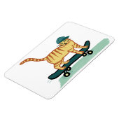 Magnet Flexible Cute Skateboard Kitty Chat (Côté Gauche)