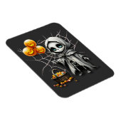 Magnet Flexible Cute Skeleton Girl with Pumpkin Balloons (Côté Droit)