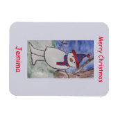 Magnet Flexible Cute Snowman flexible (Horizontal)