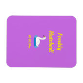 Magnet Flexible Cute Swan thème Baby shower fille (Horizontal)
