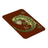 Magnet Flexible Cute Tribal Green Gecko (Côté Droit)