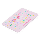 Magnet Flexible Cute Unicorn - Personalized Pink Kids (Côté Gauche)