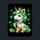 Magnet Flexible Cute Unicorn Shamrock St Patricks Day<br><div class="desc">Cute Unicorn Shamrock St Patricks Day</div>