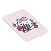 Magnet Flexible Cute Valentine's Cat Design - Feline the Love (Côté Droit)