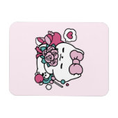 Magnet Flexible Cute Valentine's Cat Design - Feline the Love (Horizontal)