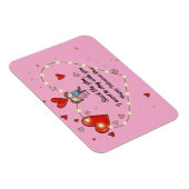 Magnet Flexible cute valentine's day couple heart custom (Côté Droit)