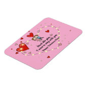 Magnet Flexible cute valentine's day couple heart custom (Côté Gauche)