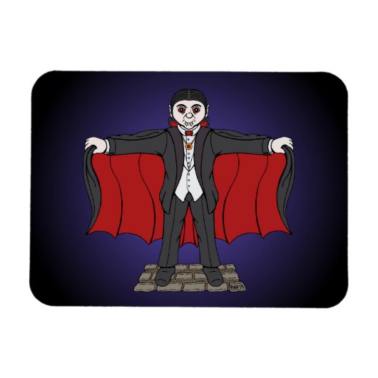 Magnet Flexible Cute Vampire/Dracula (Horizontal)