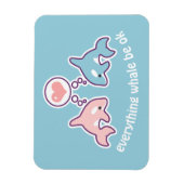 Magnet Flexible Cute Whales (Vertical)