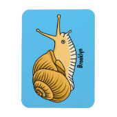 Magnet Flexible Cute yellow snail cartoon (Vertical)