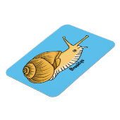 Magnet Flexible Cute yellow snail cartoon (Côté Gauche)