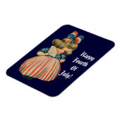 Magnet Flexible Cutie patriotique vintage (Côté Gauche)