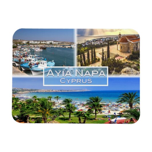 Magnet Flexible CY Chypre - Ayia Napa - Port - Nelia Beach - (Horizontal)