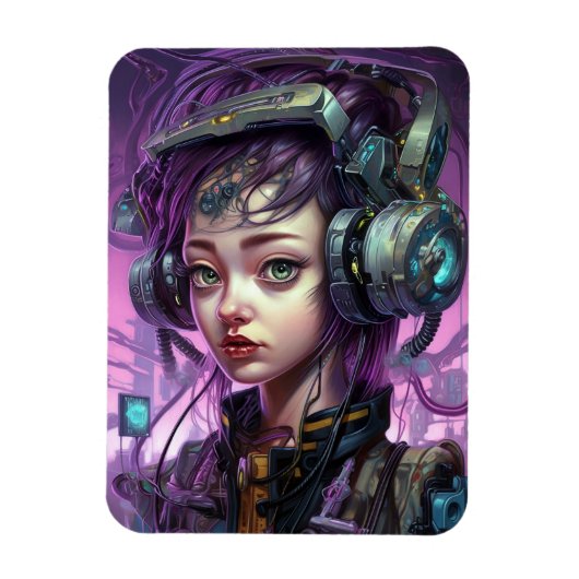 Magnet Flexible Cyborg Femme Science-Fiction (Vertical)