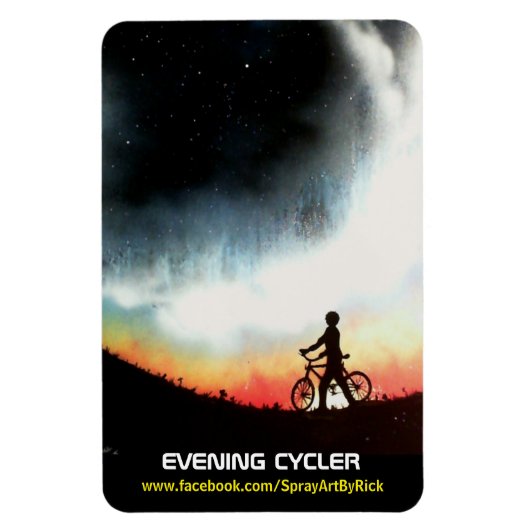 Magnet Flexible Cycleur du soir (Vertical)