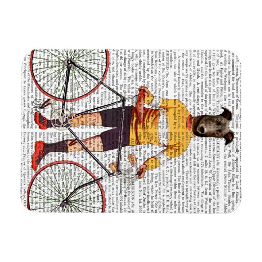 Magnet Flexible Cycliste Greyhound (Horizontal)
