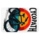 Magnet Flexible Cycopath : Vélo énergétique avec le soleil couchan (Horizontal)