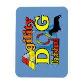 Magnet Flexible Dachshund_Agilité (Vertical)
