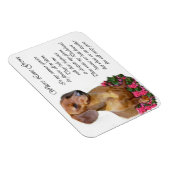 Magnet Flexible Dachshund Art Don (Côté Droit)