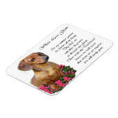Magnet Flexible Dachshund Art Don (Côté Gauche)
