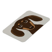 Magnet Flexible Dachshund au chocolat mou | Cartoon Wiener Dog (Côté Gauche)