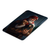 Magnet Flexible Dachshund Avec Noël Festif Du Père Noël (Côté Gauche)