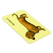Magnet Flexible dachshund brun (Côté Droit)