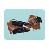 Magnet Flexible Dachshund Graduate (Horizontal)