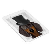 Magnet Flexible Dachshund, Hound officiel et Casquette (Côté Droit)