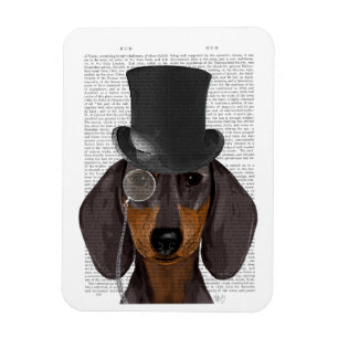 Magnet Flexible Dachshund, Hound officiel et Casquette