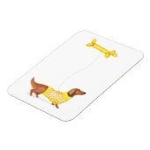 Magnet Flexible Dachshund mignon avec saucisson chien de ballon ai (Côté Gauche)