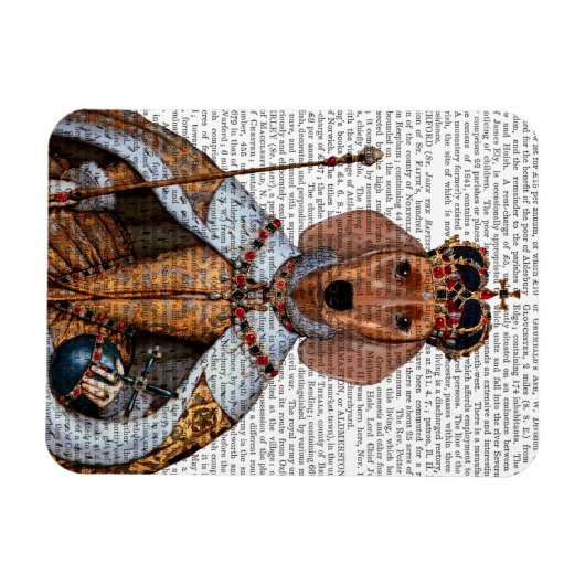 Magnet Flexible Dachshund Queen 2 (Horizontal)