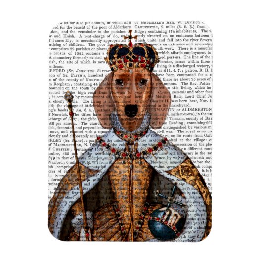 Magnet Flexible Dachshund Queen 2 (Vertical)