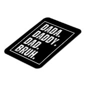 Magnet Flexible Dada Daddy Papa Bruh désespéré Fête des pères rétr (Côté Gauche)