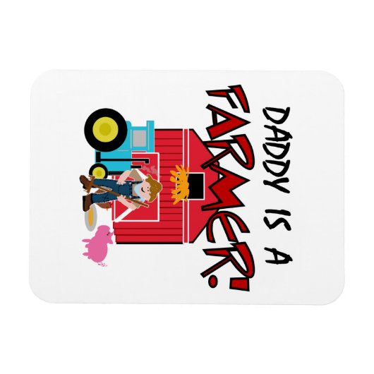 Magnet Flexible daddyisafarmerTEE (Horizontal)