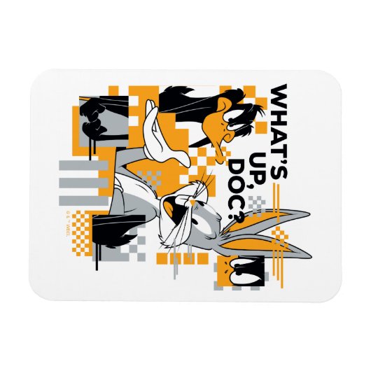 Magnet Flexible DAFFY DUCK™ & BUGS BUNNY™ Glitch (Horizontal)